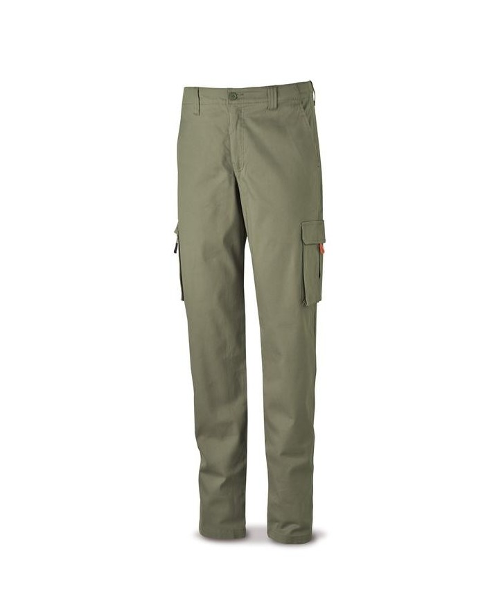 PANTALON ALGODON STRETCH CAQUI T-48