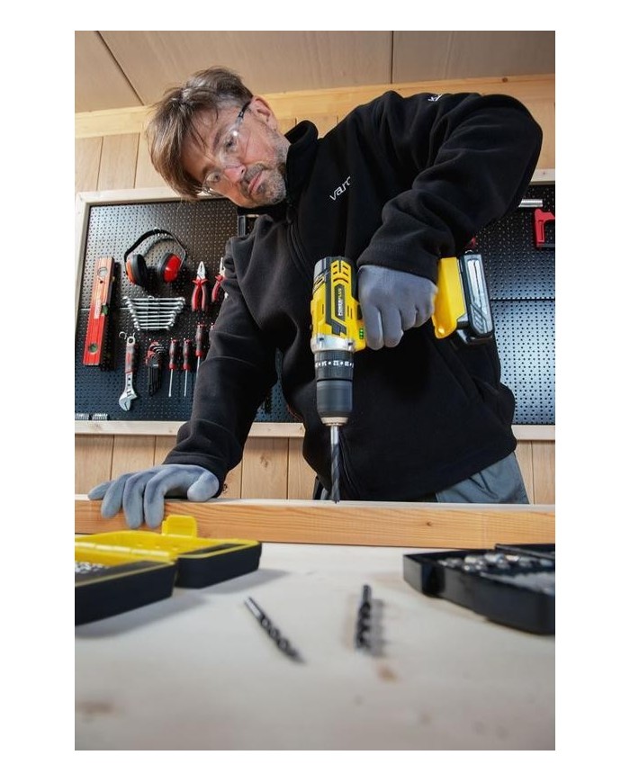 TALADRO PERCUTOR POWERPLUS 20V 2BAT 2Ah POWX00840 53 ACCESORIOS