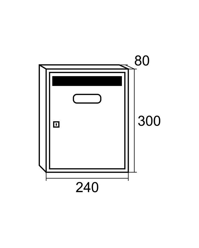 BUZON BTV MOD. TEIDE A/INOX SATINADO