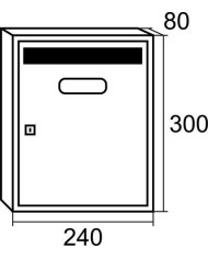 BUZON BTV MOD. TEIDE A/INOX SATINADO