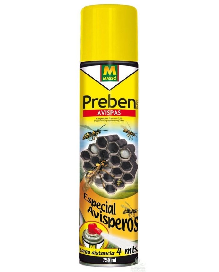 INSECTICIDA AVISPEROS PREBEN MASSO 750ML.