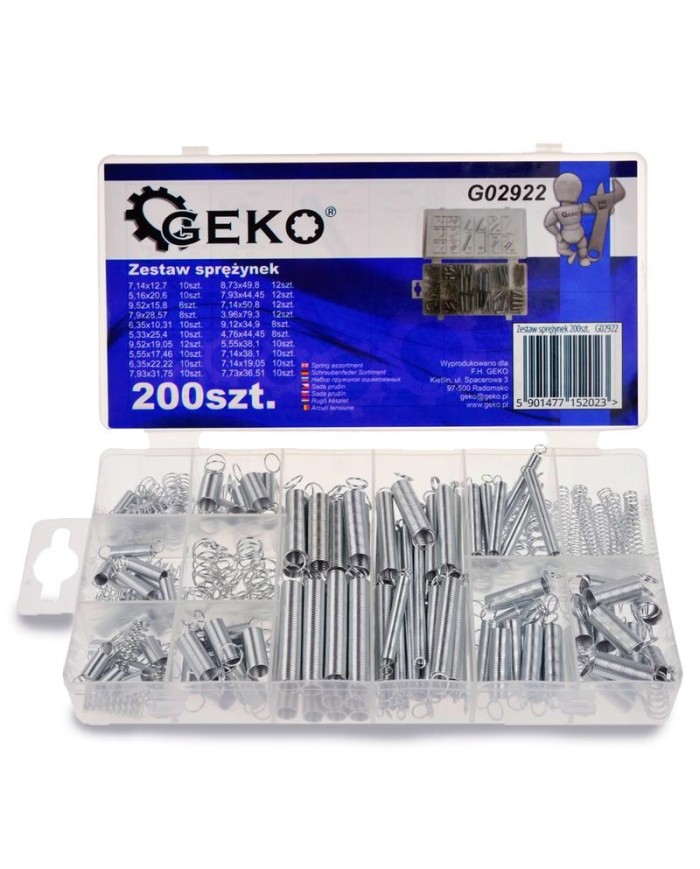 ESTUCHE MUELLES RZTOOLS SURTIDO 200 PZ.