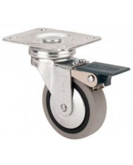 RUEDA GIRATORIA TW0159 601-050-3 GRIS CON FRENO