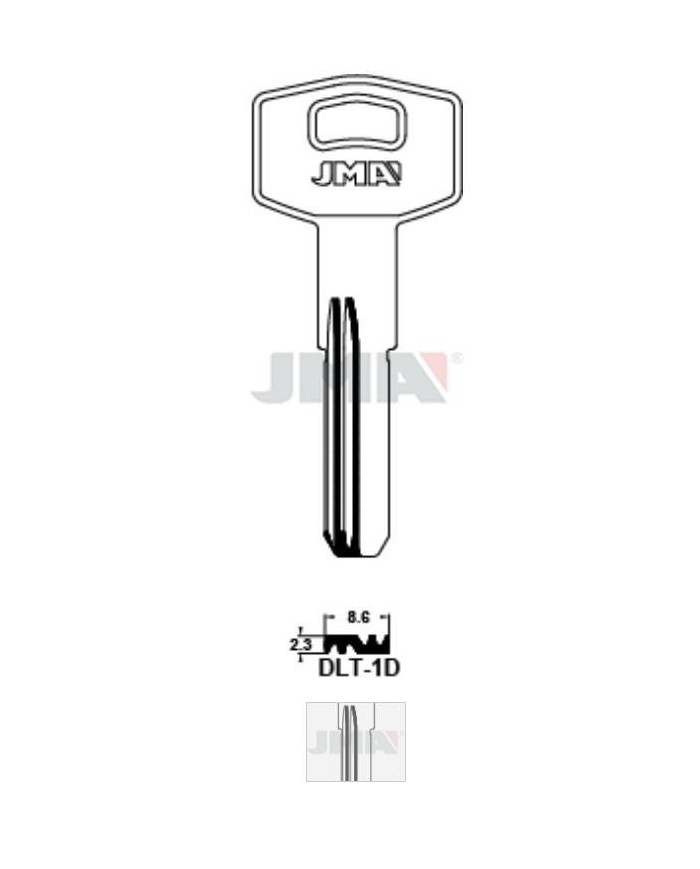 LLAVES BRUTO SEGURIDAD DLT-1D    LATON