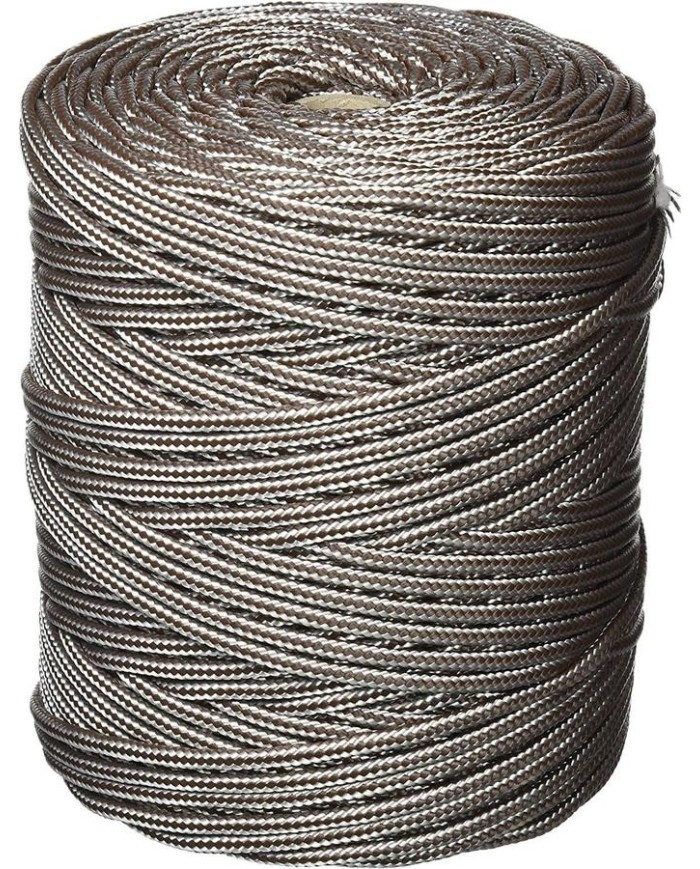 CUERDA POLIPROPILENO BLANCO/MARRON 5MM. (R 200MTS.)