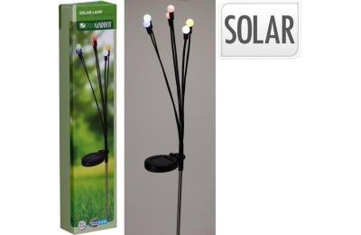 LAMPARA LED SOLAR 75CMS. JARDIN