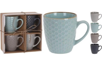 TAZA DE CAFE KOOP 300ML.4 UDS