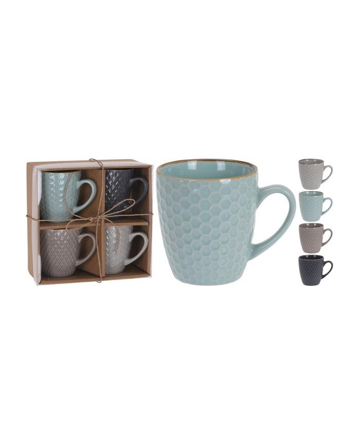TAZA DE CAFE KOOP 300ML.4 UDS
