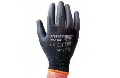 GUANTES POLIURETANO NEGRO...