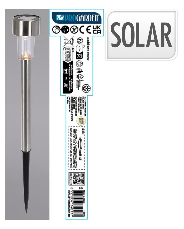 LED SOLAR JARDIN 36CMS. DX9300990