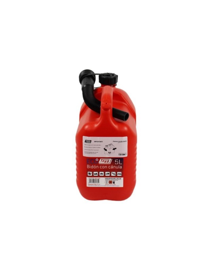 BIDON CARBURANTE CON CANULA TAYG ROJO  5LTS. 601354