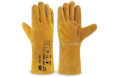 GUANTES SOLDADOR REFORZADO MARRON MARCA