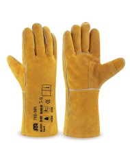 GUANTES SOLDADOR REFORZADO MARCA MARRON