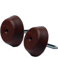 TOPE SILLA DESLIZANTE MICEL MARRON 15MM. (100U) 60504