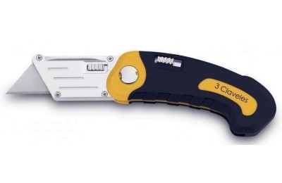 CUTTER 3 CLAVELES NAVAJA PLEGABLE 10CMS (215)