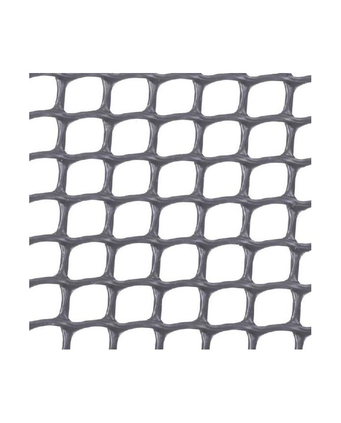MALLA PLASTICO GRIS 9X9 GUMHA ROLLO 25MTS.