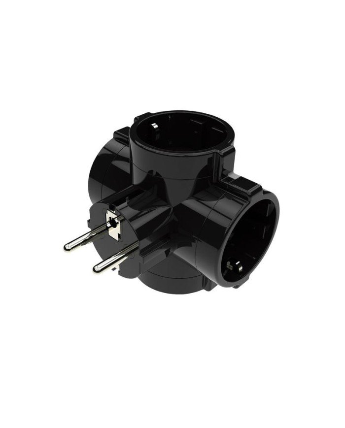 LADRON S/INTERRUPTOR GSC CUADRUPLE NEGRO 103000042