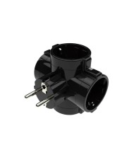 BASE ENCHUFE EMPOTRAR C/TAPA SIMON 10 BLANCO 8,4X8,4X4,5 CMS.