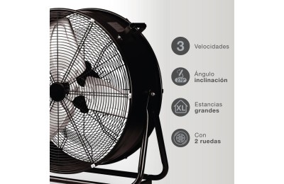 VENTILADOR DE SUELO GSC INDUSTRIAL CON RUEDAS 250W. 70CMS. 005000746