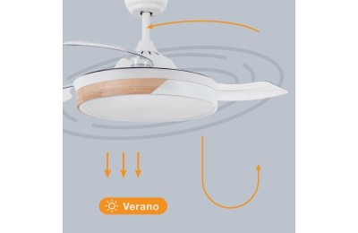 VENTILADOR TECHO 36W.107CM. BLANCO GSC