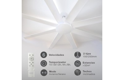 VENTILADOR TECHO 49W.165CM.BLANCO GSC