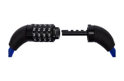 CABLE CANDADO ESPIRAL VOREL 10MMX1,2M COMBINACION