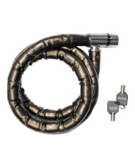 CABLE CANDADO ESPIRAL VOREL 10MMX1,2M COMBINACION