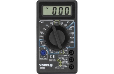 MULTIMETRO DIGITAL CON PUNTAS Y CABLE