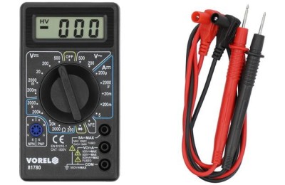 MULTIMETRO DIGITAL CON PUNTAS Y CABLE