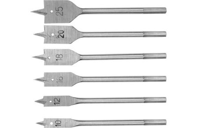 BROCA PALA MADERA 10-25MM. 6PZS. VOREL