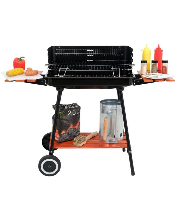 BARBACOA VOREL LUND CON ESTANTES 53X33CMS.