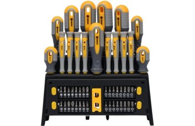 JUEGO DESTORNILLADOR CARRACA VOREL 50PZAS.