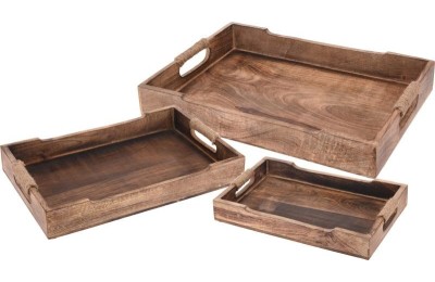 SET 3 BANDEJAS MADERA KOOPMAN