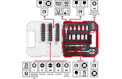 JUEGO PUNTAS ATORNILLAR 37PZAS. EINHELL