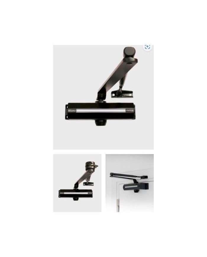 CIERRAPUERTAS CH 4-5 BASICO NEGRO JUSTOR(HOJA 125CM- 100KG) 1412.09