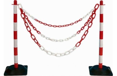 COLUMNA SEÑALIZACION DE PLASTICO 90CMS.