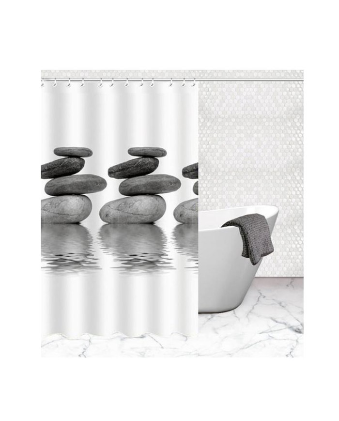 CORTINA BAÑO POLIESTER ALMA EPID 200X180CMS.