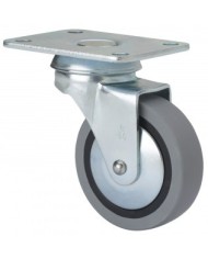 RUEDA GIRATORIA TW0153 601-601-1 GRIS CON GOMA