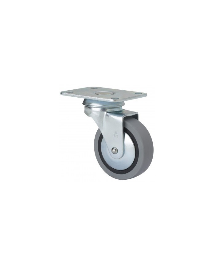 RUEDA GIRATORIA TW0152 601-050-1 GRIS CON GOMA