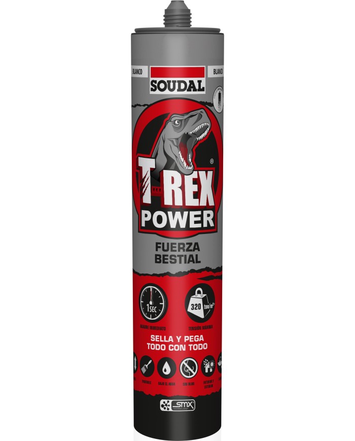 ADHESIVO T-REX POWER BLANCO 290ML. SOUDAL
