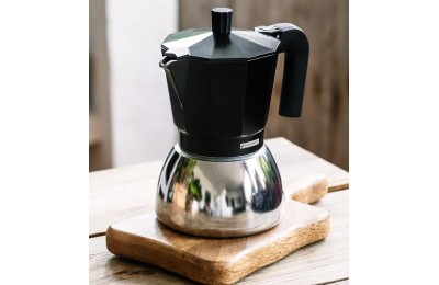 CAFETERA INDUCTION INOX BLACK  9T MONIX