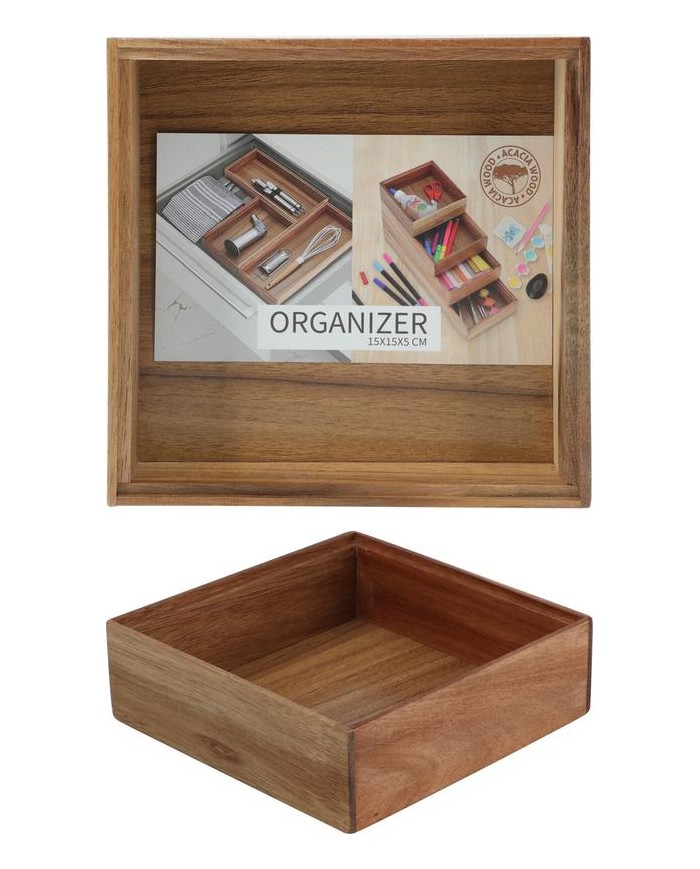 ORGANIZADOR MADERA 15X15X5CMS. KOOP