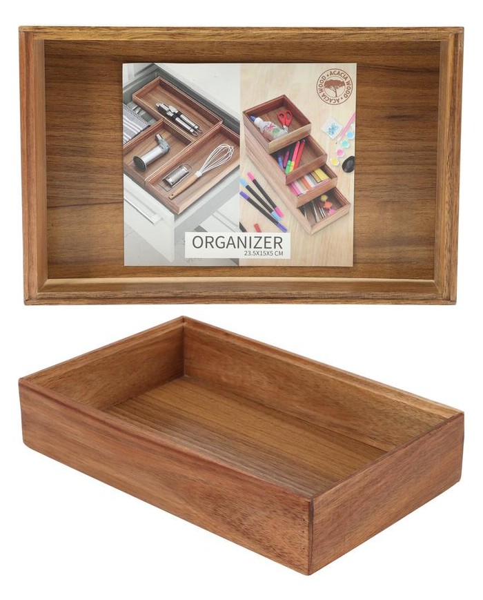 ORGANIZADOR MADERA 23'5X15X5CMS. KOOP