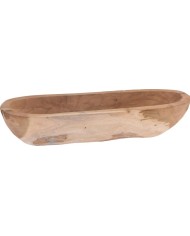 FUENTE OVAL MADERA 40X11X7CMS. KOOP