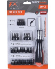 JUEGO DESTORNILLADOR CARRACA FXTOOLS 29PZAS.