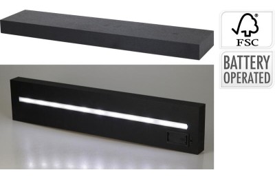 REPISA CON LUZ LED 60X12'5X4CMS. KOOP