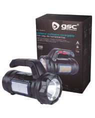 LINTERNA MULTIUSOS 10W RECARGABLE USB CON CAJA DE HERRAMIENTAS GSC