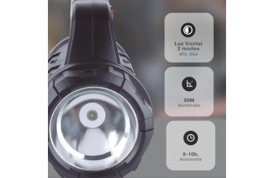 LINTERNA MULTIUSOS 10W RECARGABLE USB CON CAJA DE HERRAMIENTAS GSC