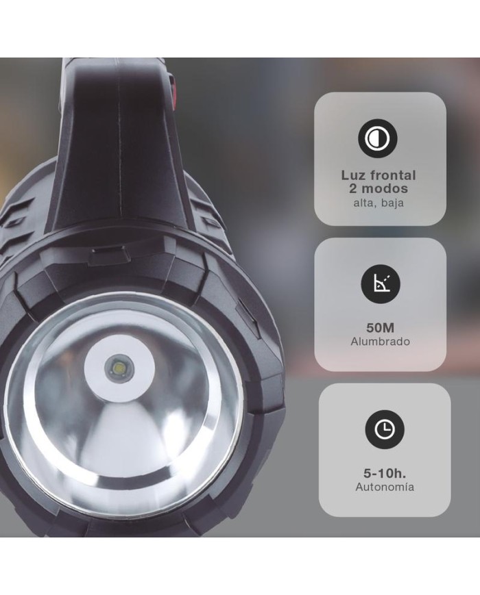 LINTERNA MULTIUSOS 10W RECARGABLE USB CON CAJA DE HERRAMIENTAS GSC