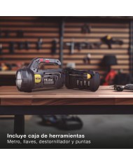 LINTERNA MULTIUSOS 10W RECARGABLE USB CON CAJA DE HERRAMIENTAS GSC